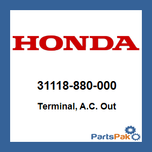 Honda 31118-880-000 Terminal, A.C. Out; 31118880000