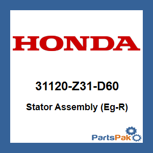 Honda 31120-Z31-D60 Stator Assembly (Eg-R); 31120Z31D60