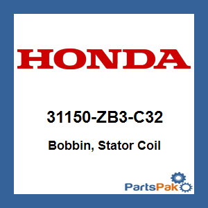 Honda 31150-ZB3-C32 Bobbin, Stator Coil; 31150ZB3C32