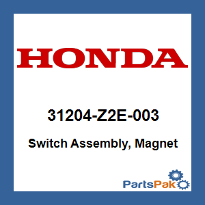 Honda 31204-Z2E-003 Switch Assembly, Magnet; 31204Z2E003