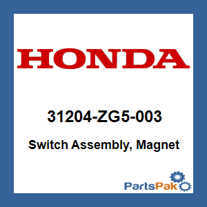 Honda 31204-ZG5-003 Switch Assembly, Magnet; 31204ZG5003