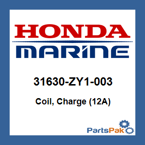 Honda 31630-ZY1-003 Coil, Charge (12A); 31630ZY1003