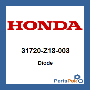 Honda 31720-Z18-003 Diode; 31720Z18003