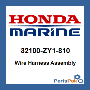 Honda 32100-ZY1-810 Wire Harness Assembly; 32100ZY1810