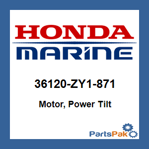 Honda 36120-ZY1-871 Motor, Power Tilt; 36120ZY1871