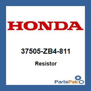 Honda 37505-ZB4-811 Resistor; 37505ZB4811