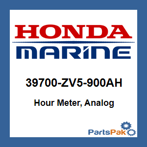 Honda 39700-ZV5-900AH Hour Meter, Analog; 39700ZV5900AH