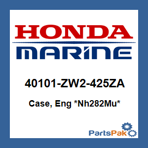 Honda 40101-ZW2-425ZA Case, Engine *Nh282Mu* (Oyster Silver); New # 40101-ZW2-435ZA