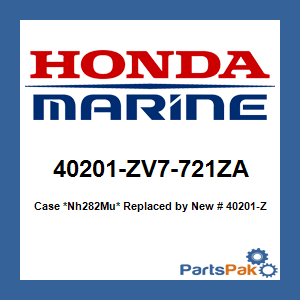 Honda 40201-ZV7-721ZA Case *Nh282Mu* (Oyster Silver); New # 40201-ZV7-722ZA