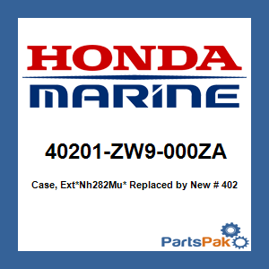 Honda 40201-ZW9-000ZA Case, Ext*Nh282Mu* (Oyster Silver); New # 40201-ZW9-C00ZA