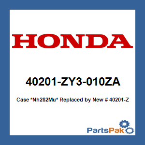 Honda 40201-ZY3-010ZA Case *Nh282Mu* (Oyster Silver); New # 40201-ZY3-020ZA