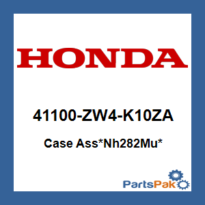 Honda 41100-ZW4-K10ZA Case Assembly *Nh282Mu* (Oyster Silver); New # 41100-ZW4-K16ZA
