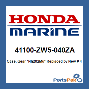 Honda 41100-ZW5-040ZA Case, Gear *Nh282Mu* (Oyster Silver); New # 41100-ZW5-100ZA