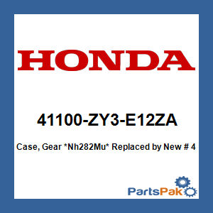 Honda 41100-ZY3-E12ZA Case, Gear *Nh282Mu* (Oyster Silver); New # 41100-ZY3-E13ZA
