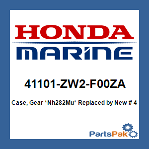 Honda 41101-ZW2-F00ZA Case, Gear *Nh282Mu* (Oyster Silver); New # 41101-ZV7-040ZA