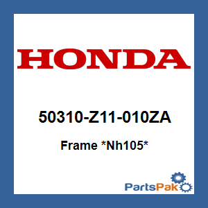 Honda 50310-Z11-010ZA Frame *NH105* (Matte Black); 50310Z11010ZA