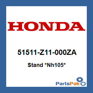 Honda 51511-Z11-000ZA Stand *NH105* (Matte Black); 51511Z11000ZA
