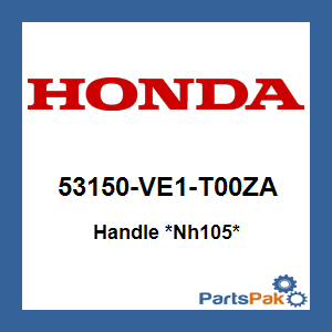 Honda 53150-VE1-T00ZA Handle *NH105* (Matte Black); 53150VE1T00ZA