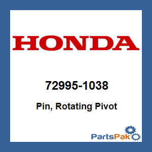 Honda 72995-1038 Pin, Rotating Pivot; 729951038