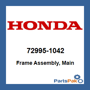 Honda 72995-1042 Frame Assembly, Main; 729951042