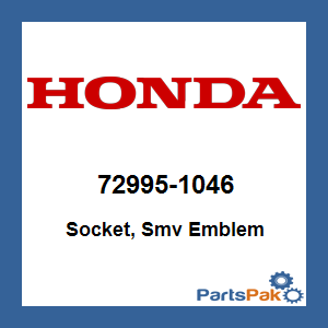 Honda 72995-1046 Socket, Smv Emblem; 729951046