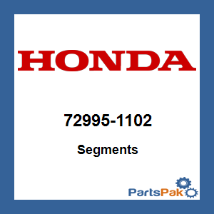 Honda 72995-1102 Segments; 729951102
