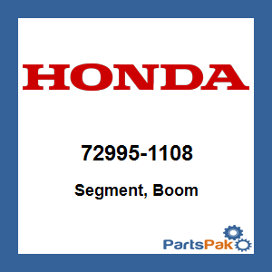 Honda 72995-1108 Segment, Boom; 729951108