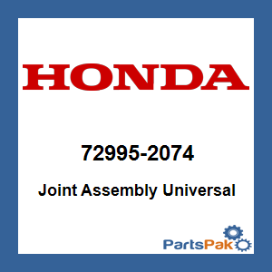 Honda 72995-2074 Joint Assembly Universal; 729952074