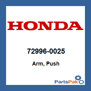 Honda 72996-0025 Arm, Push; 729960025