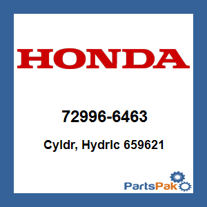 Honda 72996-6463 Cyldr, Hydrlc 659621; 729966463