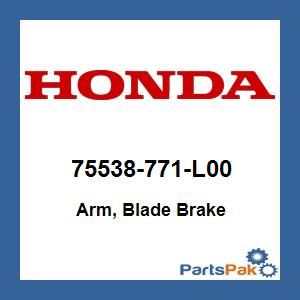 Honda 75538-771-L00 Arm, Blade Brake; 75538771L00