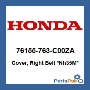 Honda 76155-763-C00ZA Cover, Right Belt *Nh35M* (Cloud Silver); 76155763C00ZA