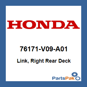 Honda 76171-V09-A01 Link, Right Rear Deck; 76171V09A01