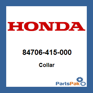 Honda 84706-415-000 Collar; 84706415000