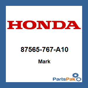 Honda 87565-767-A10 Mark; 87565767A10