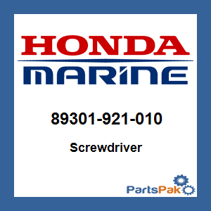 Honda 89301-921-010 Screwdriver; 89301921010