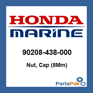 Honda 90208-438-000 Nut, Cap (8Mm); 90208438000