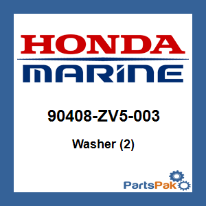 Honda 90408-ZV5-003 Washer (2); 90408ZV5003