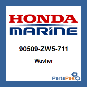 Honda 90509-ZW5-711 Washer; 90509ZW5711