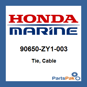 Honda 90650-ZY1-003 Tie, Cable; 90650ZY1003