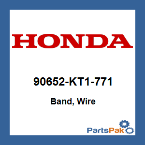 Honda 90652-KT1-771 Band, Wire; 90652KT1771