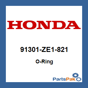 Honda 91301-ZE1-821 O-Ring; 91301ZE1821