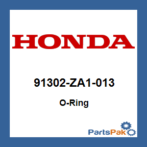 Honda 91302-ZA1-013 O-Ring; 91302ZA1013