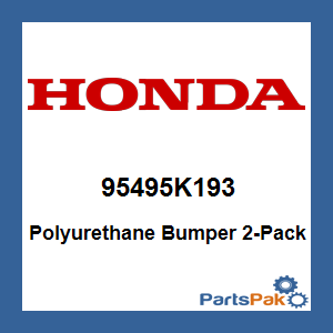 Honda 95495K193 Polyurethane Bumper 2-Pack; 95495K193