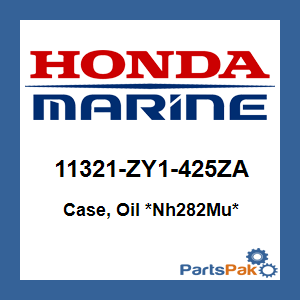 Honda 11321-ZY1-425ZA Case, Oil *Nh282Mu* (Oyster Silver); 11321ZY1425ZA