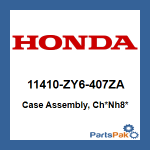 Honda 11410-ZY6-407ZA Case Assembly, Ch *NH8* (Dark Gray); 11410ZY6407ZA