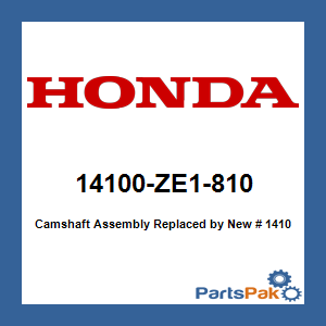 Honda 14100-ZE1-810 Camshaft Assembly; New # 14100-ZE1-812