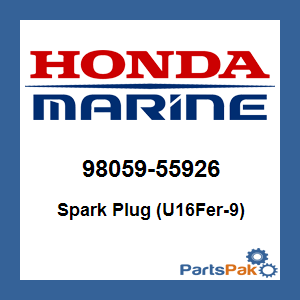 Honda 98059-55926 Spark Plug (U16Fer-9); 9805955926