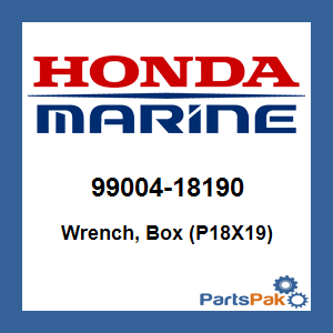 Honda 99004-18190 Wrench, Box (P18X19); 9900418190