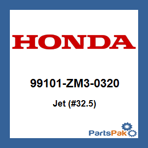 Honda 99101-ZM3-0320 Jet (#32.5); 99101ZM30320